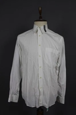 Moschino Jeans White Cotton Pocket Long Sleeve Button-Up Dress Shirt Size L - Image 1 of 4