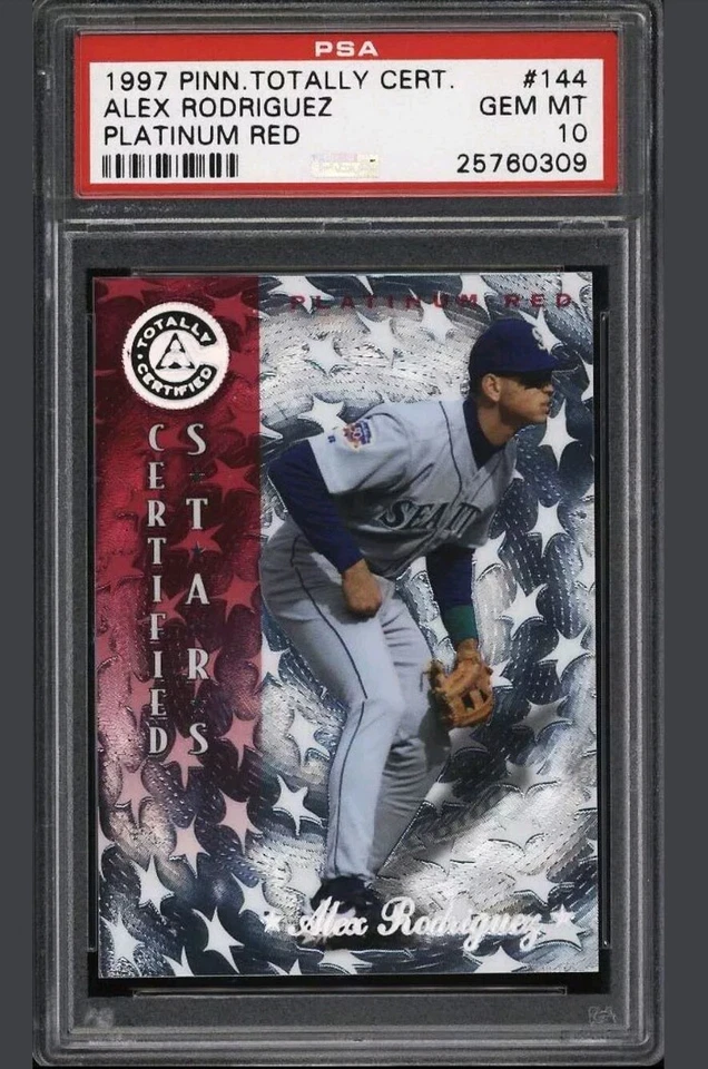 1997 Totally Certified Platinum Red Alex Rodriguez /3999 #144 PSA 10 GEM  - Image 1 of 1