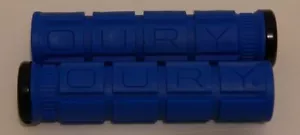 ATV/JetSki/Snow Handlebar Grips Oury V2 Style Deja Blue Single Clamp lock New - Picture 1 of 1