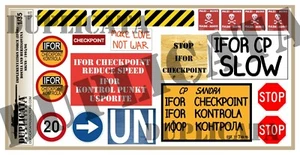 Diorama/Model Accessory - 1/35 IFOR Signs (Bosnia '95-'96) - Yugoslav Wars - Bild 1 von 3
