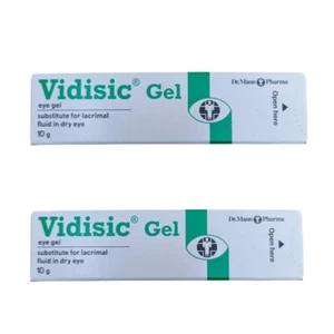 2x 10g Vidisic Gel Lacrimal Fluid Soothing Relief Refresh Symptoms Of Dry Eyes - Picture 1 of 7