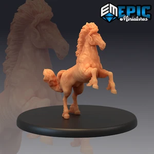 CABALLO ÉPICO, Mazmorras y Dragones Miniaturas, D&D, Miniaturas Épicas, Montaje de Caballos - Imagen 1 de 1