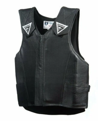 Chaleco Phoenix Rodeo Pro-Max Plus - Cuero Negro - (Var. Tallas) Foto 1 de 3