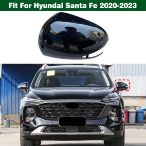Left Side Rearview Mirror Outer Cover Shell Cap For Hyundai Santa Fe 2020-2023 - Picture 1 of 9