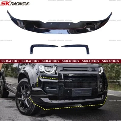 Parachoques delantero para Land Rover Defender 90 110 L663 alerón labial divisor ventilaciones aletas Foto 1 de 4