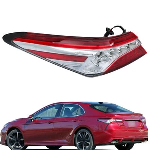 Red Tail Light For Toyota Camry XLE/XSE 2018-2020 Outer Lamp LH/Driver LED Rear - Picture 1 of 12