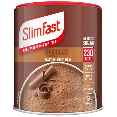 SlimFast Meal Replacement Protein Shake Powder Tasty Balanced Meal Chocolate - Image 1 of 4