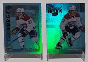 Upper Deck Serie 1 2023-24 Cole Caufield Star Surge SS-21 & Edizione Specifica SE-21 - Foto 1 di 2