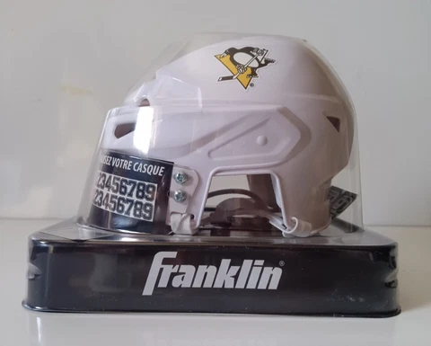 PITTSBURGH PENGUINS NHL FRANKLIN LICENSED WHITE MINI HELMET Cover