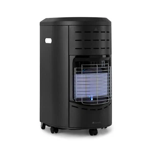 Heizstrahler Gasheizofen Terrassenheizer Brennofen 4200W Rollen 3 Stufen Schwarz - Bild 1 von 8