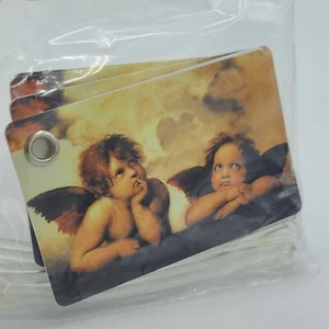 Etichette bagaglio Cherubini Angels con cravatte doppio lato confezione da viaggio da 5 - Foto 1 di 7