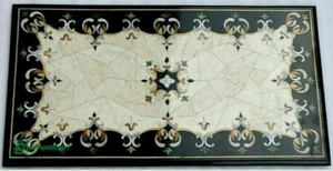 4'x2' Marble Table Top antique Mosaic Dining Coffee Corner Center inlay o145 - Picture 1 of 4