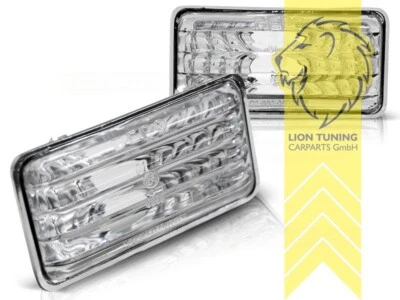 Seitenblinker für VW Golf 3 Vento Passat 35i für Seat Toledo 1L chrom weiss - Bild 1 von 2