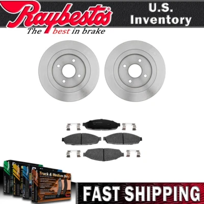 Rotores de freno delanteros pastillas de freno de cerámica con herrajes para Lincoln Aviator 2003-2005 Foto 1 de 4