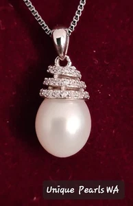 GORGEOUS NATURAL PEARL NECKLACE/ PENDANT #173 X (NEW) FREE POSTAGE from WA - Picture 1 of 2