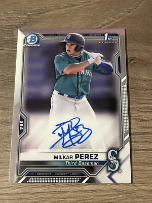 Milkar Perez bowman chrome 1st auto - Image 1 of 4