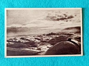 Vintage TWA Transcontinental Western Air Sky Chief Airplane View Postcard B&W - Picture 1 of 7