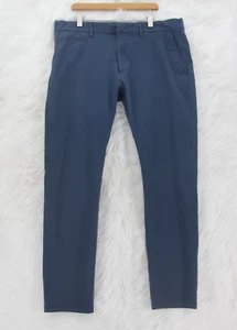 J. Crew Tech Pants Men's Sz 35x32 (35x29.5) Blue 484 Slim #820 - Picture 1 of 18