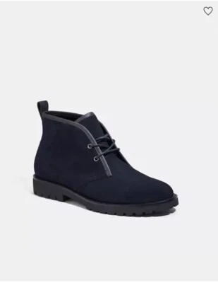 Bota Coach Desert para hombre en hermosa gamuza azul marino oscuro talla 11,5D Foto 1 de 4