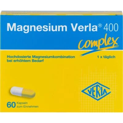 VERLA-PHARM ARZNEIMITTEL GMBH & CO. KG MAGNESIUM VERLA 400 Kapseln 60 St PZN 13984512