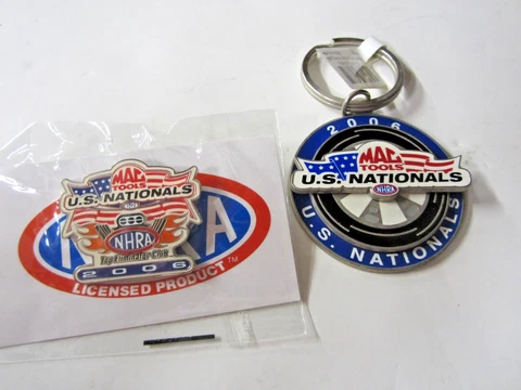 NHRA 06 52nd Mac Tools US Nationals Indianapolis LEdition TEC Pin & KeyChain Cover