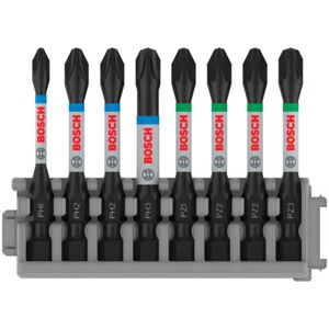 Bosch Assorted Impact Control Screwdriver Bit Set 50mm 8 Piece 2608522328 - Picture 1 of 3