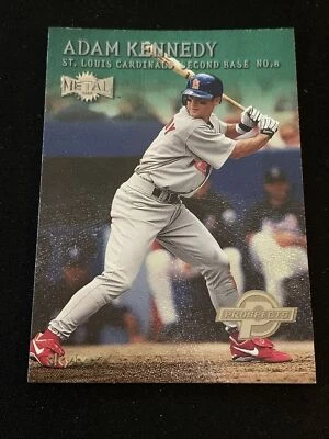 ADAM KENNEDY 2000 Skybox Metal EMERALD PROSPECT #224 - CARDINALS - Image 1 of 2