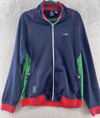LRG Lifted Research Group Track Jacket Mens Large Zip Varsity Letterman Size XL - Image 1 of 4