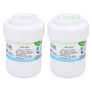 SGF-G9 Rx Compatible Refrigerator Water Filter for MWF, WF287, EFF-6013A(2 Pack) - Picture 1 of 7