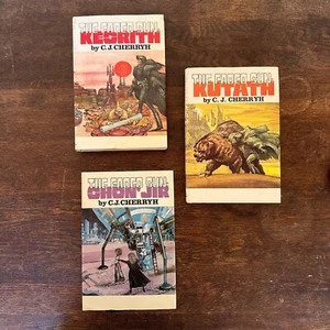 THE FADED SUN TRILOGY CJ Cherryh KESRITH, SHON'JIR, KUTATH HC DJ VTG 70s Sci-fi - Picture 1 of 10