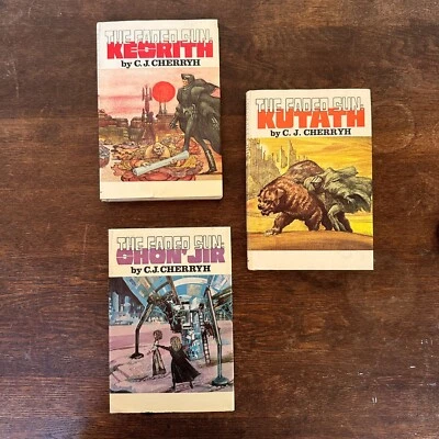 THE FADED SUN TRILOGY CJ Cherryh KESRITH, SHON'JIR, KUTATH HC DJ VTG 70s Sci-fi - Image 1 of 4