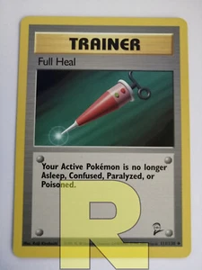 Full Heal ® Set Base 2 111/130 ® Non Comune ® Pokemon ® Inglese ® EX - Picture 1 of 4