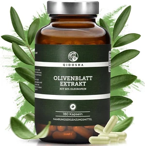 QIDOSHA® Olivenblattextrakt Hochdosiert Mit 60% Oleuropein, 180 Premium Kapseln - Bild 1 von 9