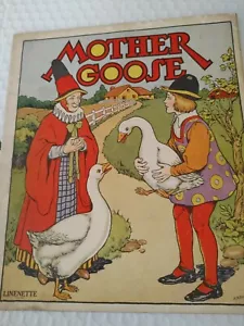 Vintage MOTHER GOOSE, Sam Gabriel and Sons, Linenette, #434 - Picture 1 of 2