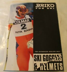 ANCIEN Catalogue lunette et casque ski BRIKO 