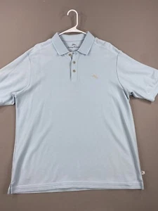Camisa polo Tommy Bahama para hombre L azul Supima algodón pez espada logotipo manga corta - Imagen 1 de 17