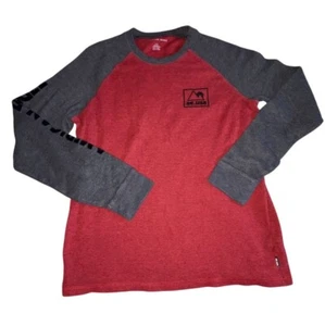 Camisa tejida gofre American Eagle para hombre - roja/gris - talla grande - muy buena condición - Imagen 1 de 6