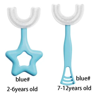 Portable All Rounded Children U Shape Toothbrush Baby Silicone Ages 2-12 Infant - Picture 1 of 22