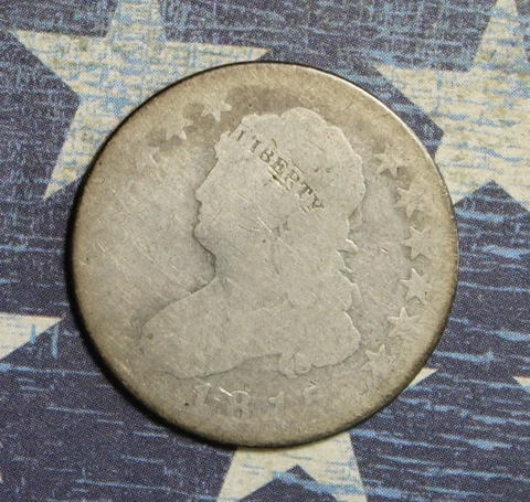 1815 CAPPED BUST SILVER QUARTER COLLECTOR COIN, FREE SHIPPING Cover
