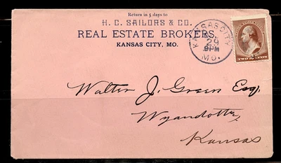 AD CVR SAILORS&CO. REAL ESTATE BROKERS KANSAS CITY,MO.cdsKANSAS CITY MO. FKD 210 - Image 1 of 4