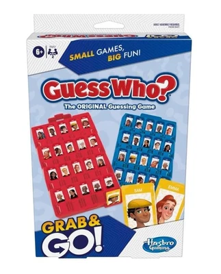 Guess Who Grab and Go Game Original Guessing Game for Children Portable 2 Player - Image 1 of 4