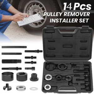 14x Auto Power Steering Pump Pulley Puller Remover/Installer Tool Alternator ※ - Picture 1 of 10