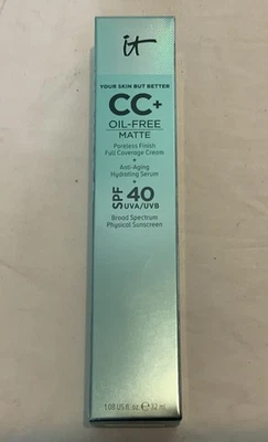 IT Cosmetics CC+ Oil Free Matte Cream SPF 40 Light Medium - Image 1 of 4