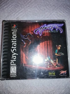 Heart of Darkness PS1 (Sony PlayStation 1, 1998) Complete/Black label no glasses - Picture 1 of 3