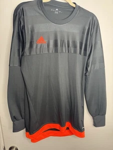 adidas aberdeen shirt Blk  kit  Orange longsleeve M - Picture 1 of 4