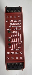 ALLEN-BRADLEY GUARDMASTER MSR127RP SAFETY RELAY Cat. 440R-N23135 Ser. C 24VAC/DC - Picture 1 of 2