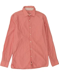 ESPRIT Mens Shirt Size 15 3/4 Medium Pink Striped Cotton BT06 - Picture 1 of 3