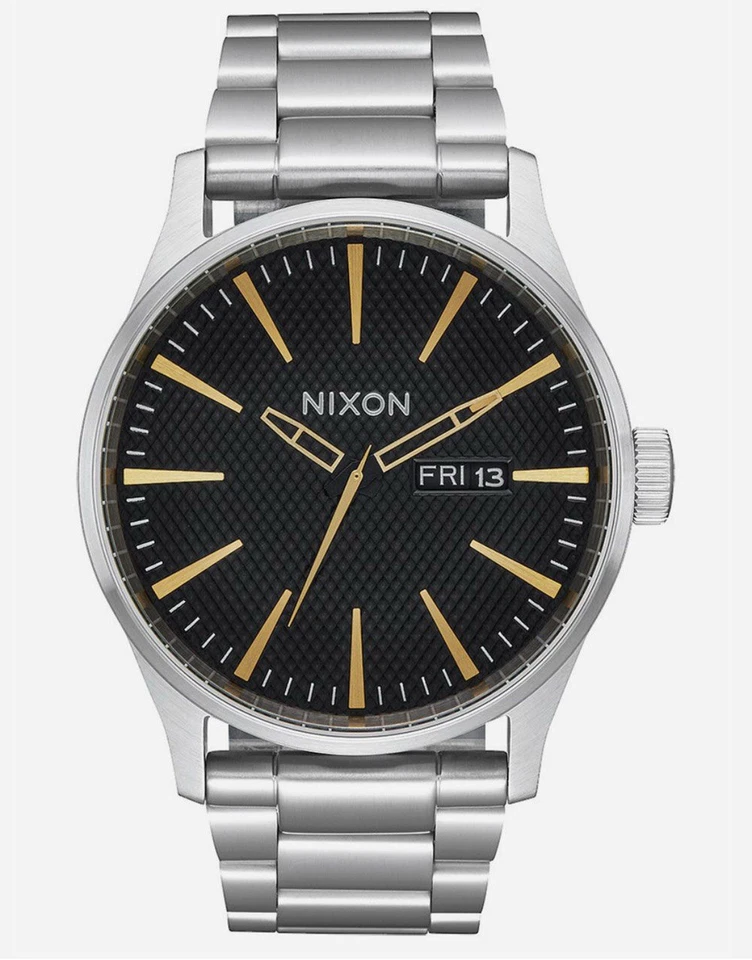 Reloj Nixon Unisex Sentry Inoxidable, Gris/Dorado  Foto 1 de 1
