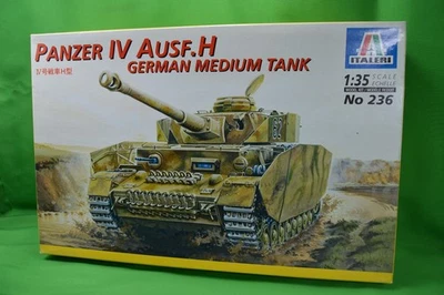 Tanque mediano alemán Italeri Panzer IV Ausf.H 1:35 Nº 236, nuevo completo Foto 1 de 4