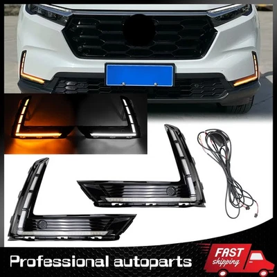 Luz de circulación diurna LED DRL luz antiniebla señal de giro para Honda CR-V CRV 2023-24 Foto 1 de 4
